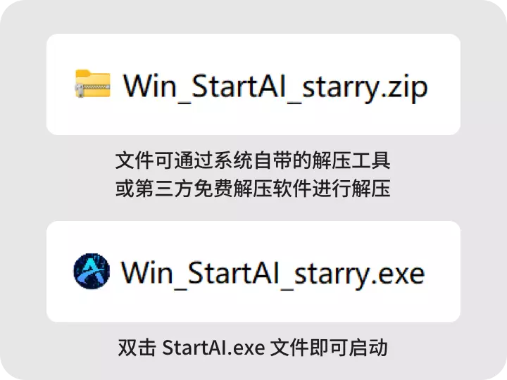 1、启动 StartAI.exe